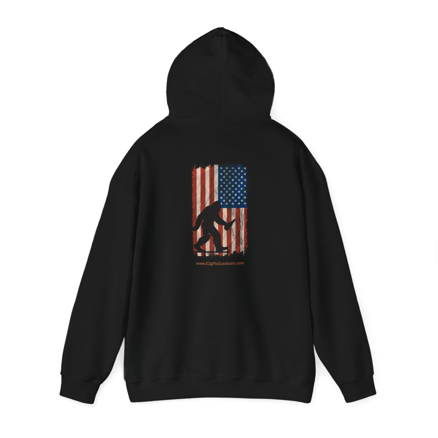 Bigfoot American Flag Outdoor Hoodie