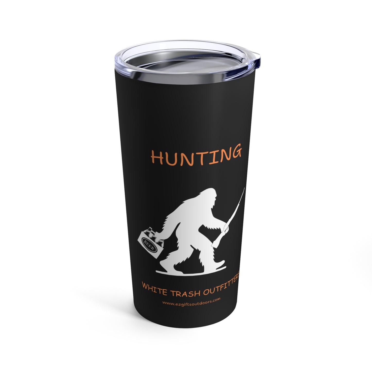 Big Foot Hunting with beer Tumbler 20oz