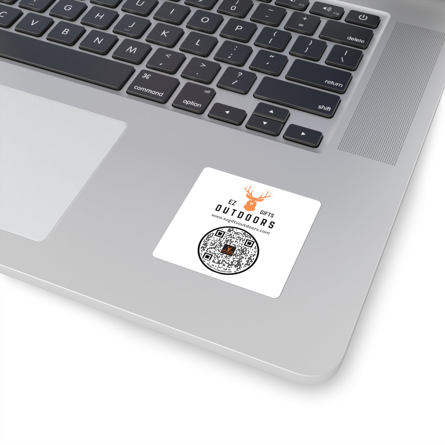 EZ Gifts Outdoors Square Stickers with QR code