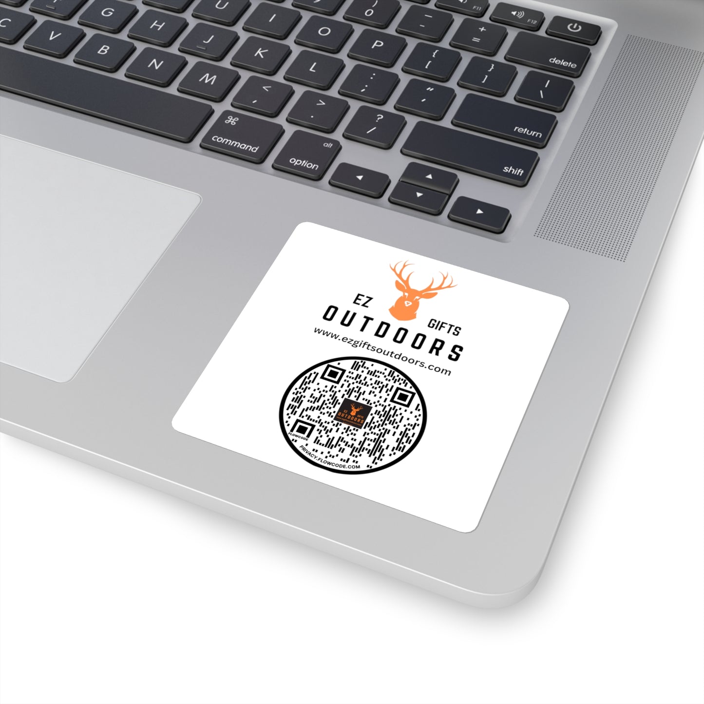 EZ Gifts Outdoors Square Stickers with QR code