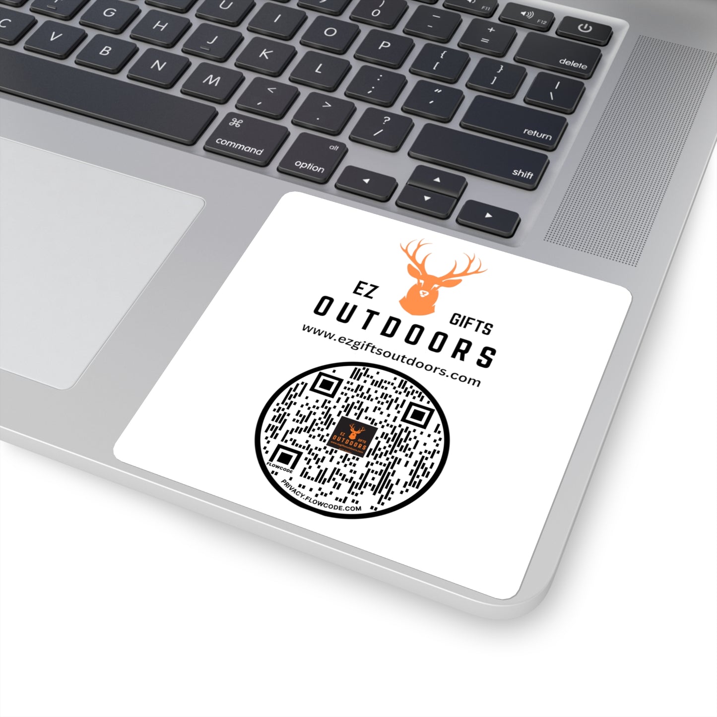 EZ Gifts Outdoors Square Stickers with QR code